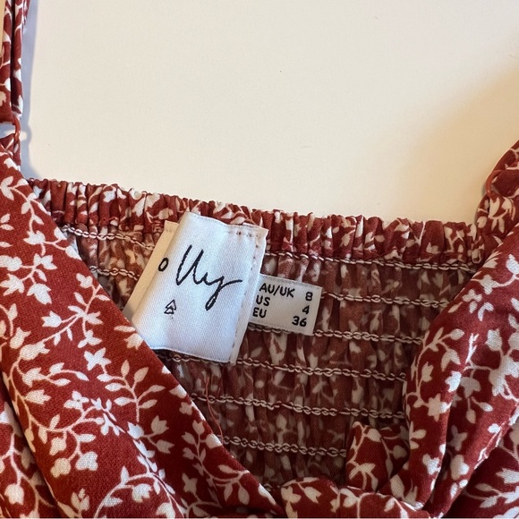 Princess Polly Red Floral Tank Top - Picture 2 of 3